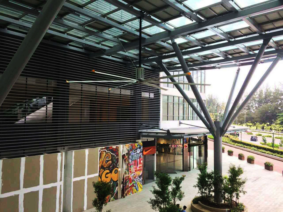 工業(yè)大風(fēng)扇的應(yīng)用--商業(yè)中心 工業(yè)大風(fēng)扇的應(yīng)用--商業(yè)中心