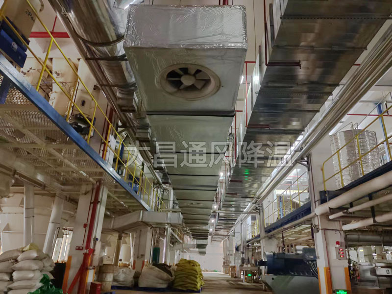 某飼料廠車間通風(fēng)降溫方案 某飼料廠車間通風(fēng)降溫方案