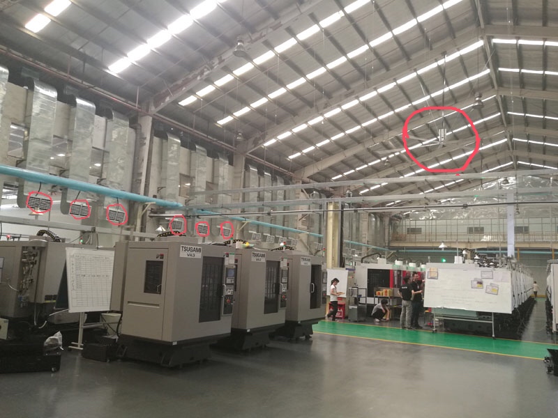 高溫車間解決方案--扇機互補 高溫車間解決方案--扇機互補